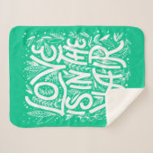 Couverture Sherpa L'amour vert est dans les cheveux (Devant (Horizontal))