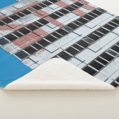 COUVERTURE SHERPA LAMPE POST GRIS ET NOIR (3/4)