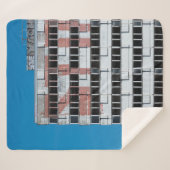 COUVERTURE SHERPA LAMPE POST GRIS ET NOIR (Devant (Horizontal))