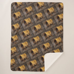 Couverture Sherpa Lampes à huile de charbon Wagon couvertes Western