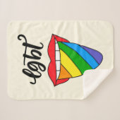 Couverture Sherpa Langue arc-en-ciel LGBT (Devant (Horizontal))