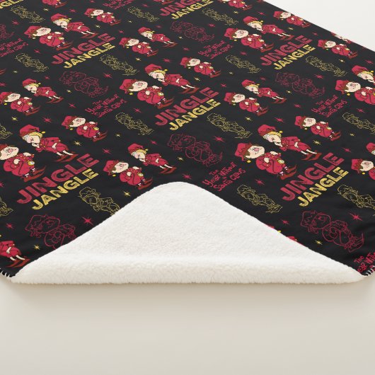 Couverture Sherpa L'ANNÉE SANS SANTA CLAUS™ | Motif Elf (3/4)