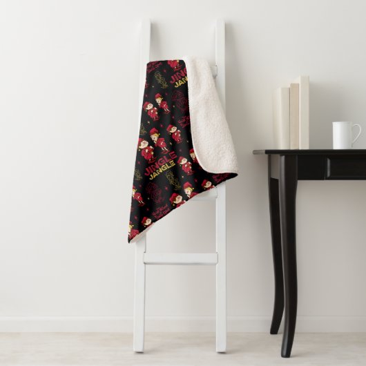 Couverture Sherpa L'ANNÉE SANS SANTA CLAUS™ | Motif Elf (En situation)