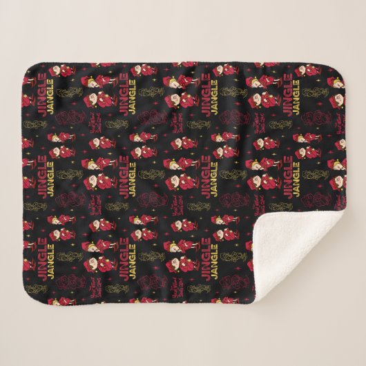 Couverture Sherpa L'ANNÉE SANS SANTA CLAUS™ | Motif Elf (Devant (Horizontal))
