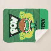 Couverture Sherpa Lanterne verte Chibi Formant Des Poings Géants (Devant (Horizontal))