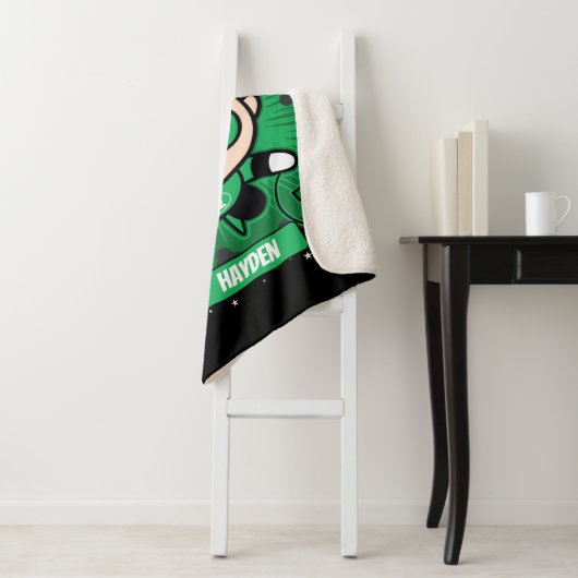 Couverture Sherpa Lanterne verte de Chibi qui traverse l'espace (En situation)