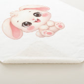Couverture Sherpa Lapin bébé endormi (3/4)