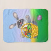 Couverture Sherpa Lapin de Pâques (Devant (Horizontal))