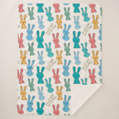 Couverture Sherpa Lapin de Pâques (Devant)