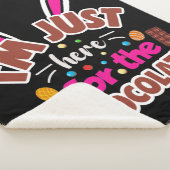 Couverture Sherpa Lapin de Pâques Je suis juste là pour le chocolat (3/4)