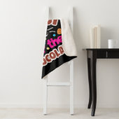 Couverture Sherpa Lapin de Pâques Je suis juste là pour le chocolat (En situation)