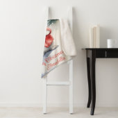 Couverture Sherpa Lapin Lapin Noël personnalisé (En situation)