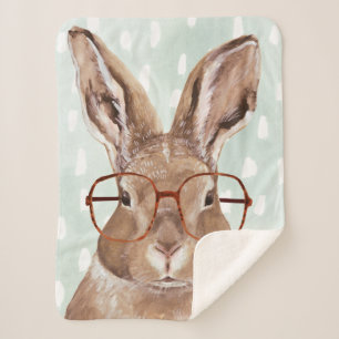 Couverture Sherpa Lapin Quatre-Eyed du forestier