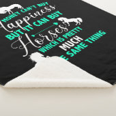 Couverture Sherpa L'argent peut acheter Cheval Mint Green (3/4)