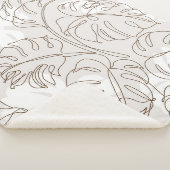 Couverture Sherpa L'art botanique minimal sans couture motif. m trop (3/4)