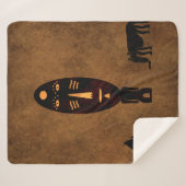 Couverture Sherpa L'art tribal africain Abstrait (Devant (Horizontal))