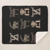 Couverture Sherpa l'art tribal africain Abstrait (Devant (Horizontal))