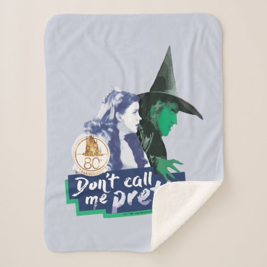 Couverture Sherpa L'assistant d'Oz™ | Don't Call Me Pretty (Devant)