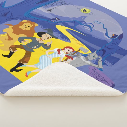 Couverture Sherpa L'Assistant D'Oz™ | Forêt hantée d'Halloween (3/4)