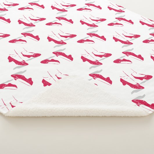 Couverture Sherpa L'Assistant D'Oz™ | Motif Ruby Slippers™ (3/4)