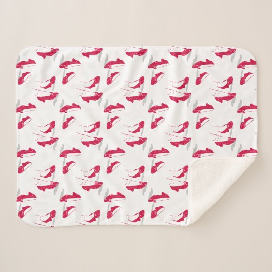 Couverture Sherpa L'Assistant D'Oz™ | Motif Ruby Slippers™ (Devant (Horizontal))