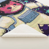 Couverture Sherpa L'astronaute Chat coloré (3/4)