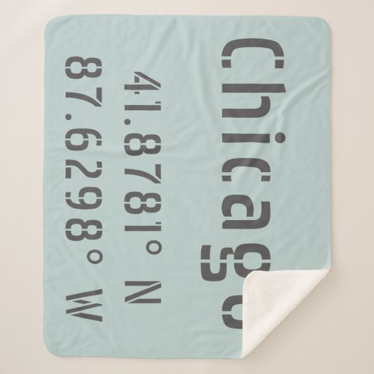 Couverture Sherpa Latitude de Chicago et longitude (Devant)