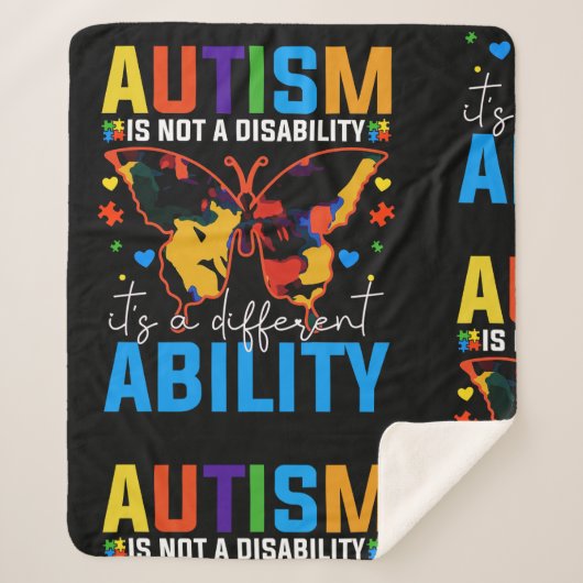Couverture Sherpa L'Autisme N'Est Pas Un Handicap, C'Est Un Différen (Devant)