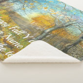 Couverture Sherpa L'automne doré dans une aquarelle en chênaie (3/4)