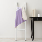 Couverture Sherpa Lavande Lumière Personnalisable Purple (En situation)