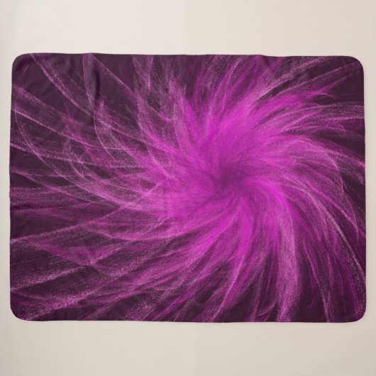 Couverture Sherpa Lavender Spiral3 - Sherpa Blanket (Devant (Horizontal))