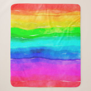 Couverture Sherpa Laver de peinture à l'aquarelle