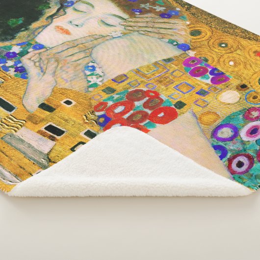 Couverture Sherpa Le Baiser de Gustav Klimt (3/4)