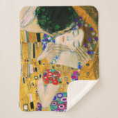 Couverture Sherpa Le Baiser de Gustav Klimt (Devant)