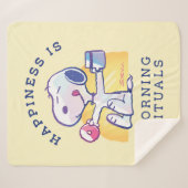 Couverture Sherpa Le bonheur, c'est les rituels du matin (Devant (Horizontal))