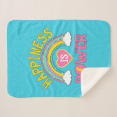 Couverture Sherpa Le bonheur est Power Rainbow (Devant (Horizontal))