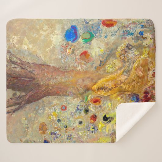 Couverture Sherpa Le Bouddha | Odilon Redon | (Devant (Horizontal))