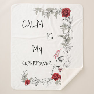 Couverture Sherpa Le calme est mon super pouvoir | Confiance en soi