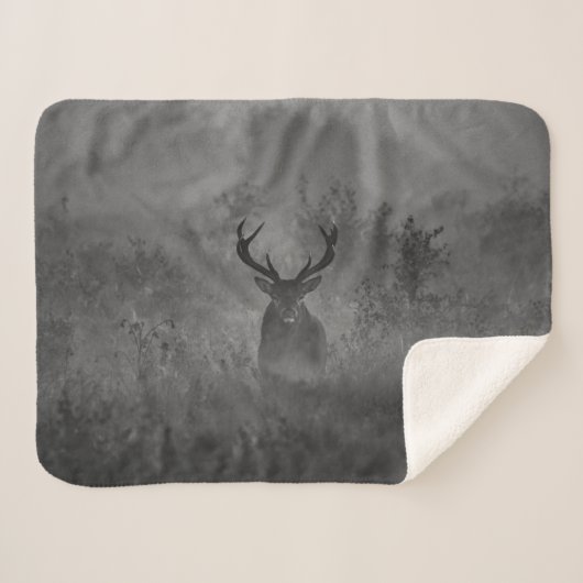 Couverture Sherpa Le Cerf Dans La Mist (Devant (Horizontal))