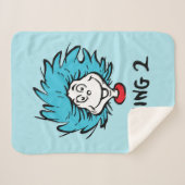 Couverture Sherpa Le Chat dans le Chapeau | Chose Deux (Devant (Horizontal))