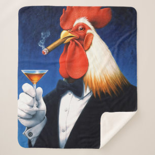 Couverture Sherpa Le coq Dapper   Funny Gentleman's Club
