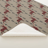 Couverture Sherpa Le daim de buffle planté sur Tan (3/4)