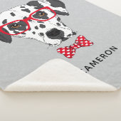 Couverture Sherpa Le Dalmate à la mode | ajoutent votre nom (3/4)