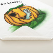 Couverture Sherpa Le fantôme d'Halloween, chauve-souris, fantôme et  (3/4)