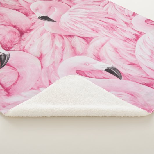 COUVERTURE SHERPA LE FLAMANT ROSE EST PARTOUT (3/4)