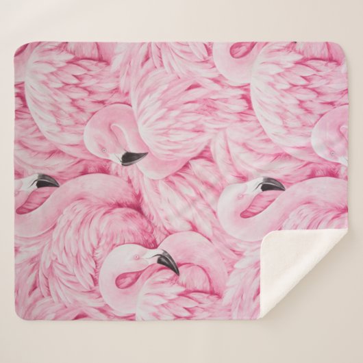 COUVERTURE SHERPA LE FLAMANT ROSE EST PARTOUT (Devant (Horizontal))