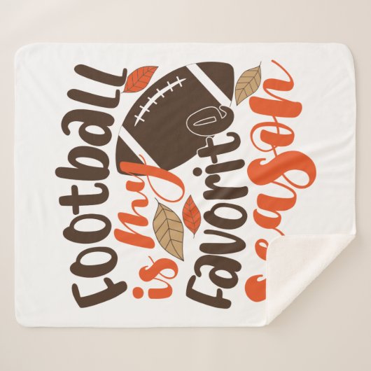 Couverture Sherpa Le football est ma saison préférée (Devant (Horizontal))