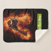 Couverture Sherpa Le football sur le feu (Devant (Horizontal))