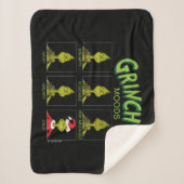 Couverture Sherpa Le Grinch | Tableau d'humeurs Édition Noël (Devant)