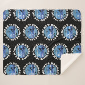 Couverture Sherpa Le hockey sur glace est ma superpuissance (Devant (Horizontal))